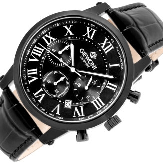 Zegarek Męski Giewont Chronograph Sapphire Czarny GW6260-A3 - 3
