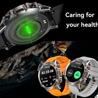 Smartwatch Męski Rubicon RNCF18-1 BLACK Bransoleta + Pasek - 12