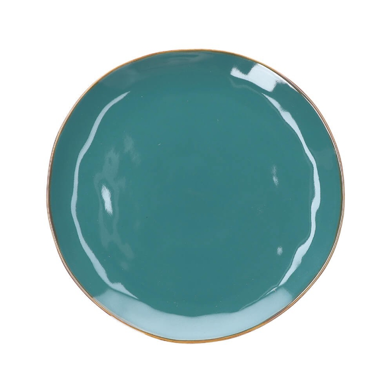  Rose&Tulipani | Set of 2 round Concerto Ottanio platters - Blue-green, 32 cm