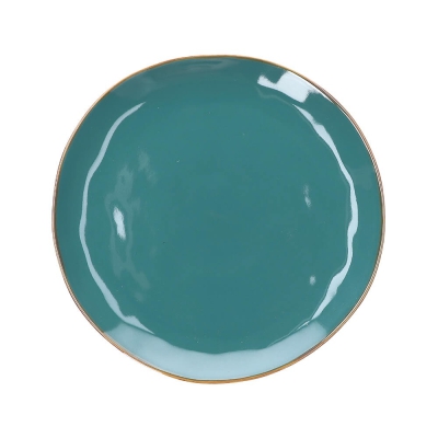  Rose&Tulipani | Set of 2 round Concerto Ottanio platters - Blue-green, 32 cm