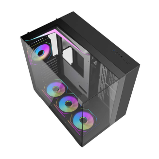  DARKFLASH TH285 computer case + 4 fans (black) - 5