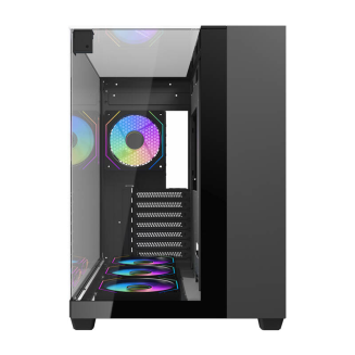  DARKFLASH TH285 computer case + 4 fans (black) - 2