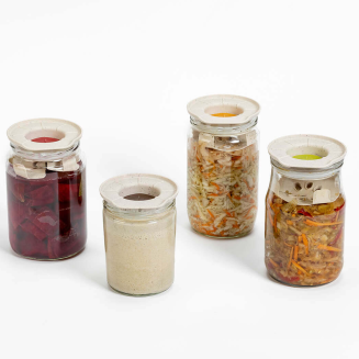 PLASTIA Pokrywa fermentacyjna 11 cm brązowy - 3