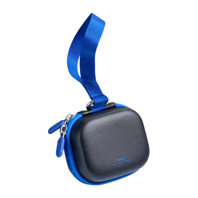  Telesin DisAdv EVA Universal Mini Carrying Bag for Action Cameras (Black and Blue)