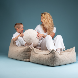 Pufa dziecięca Wigiwama Square Ottoman Biscuit - 4