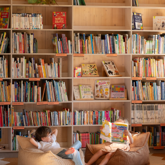  Wigiwama Square Ottoman Biscuit Children's Pouf - 6