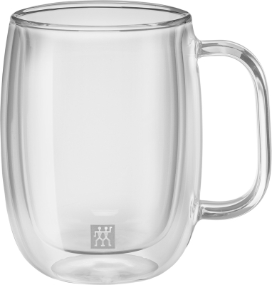 Zestaw dwóch szklanek do kawy z uchwytem Zwilling Sorrento - 355 ml