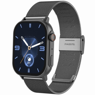 Smartwatch Gravity GT15-4 Niebieski Pasek Silikonowy + Tytanowa Bransoleta - 2