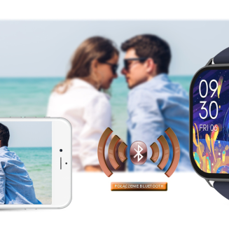 Smartwatch Gravity GT15-4 Niebieski Pasek Silikonowy + Tytanowa Bransoleta - 20