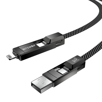 Kabel BLITZWOLF BW-HDC7 USB-A/USB-C-USB-C/Lightning 1.2m 240W (czarny) - 4