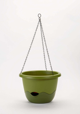 PLASTIA MARETA Donica samonawadniająca okrągła 30 cm zielony