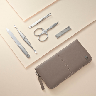 Zestaw do manicure Zwilling Twinox beżowe skórzane etui 5 elementów - 3