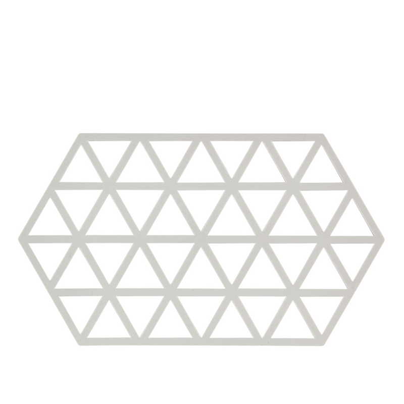  Zone Denmark Triangles Warm Grey Dish Mat 24x14 cm