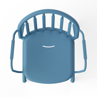 Krzesło ogrodowe z podłokietnikami Fatboy Fred's Armchair Wave Blue - 4