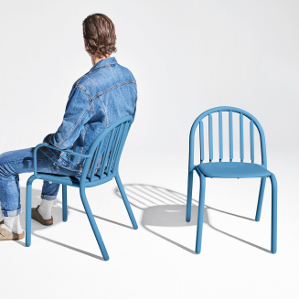 Fatboy Fred's Armchair Wave Blue Garden Chair with Armrests - 9