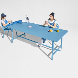 Krzesło ogrodowe z podłokietnikami Fatboy Fred's Armchair Wave Blue - 8