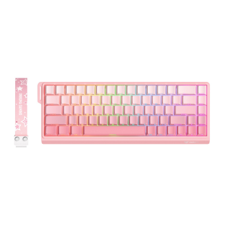  ONIKUMA G69 QWERTY Mechanical Keyboard (Pink) - 4