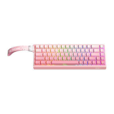  ONIKUMA G69 QWERTY Mechanical Keyboard (Pink)