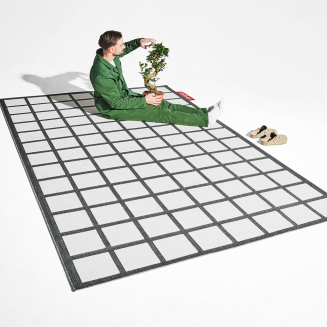 Dywan outdoorowy Fatboy Carpretty Grand Checky Black/White 200x290 cm - 2