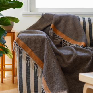 Koc Lapuan Kankurit RAUHA brown-rust 130x180 cm - 2