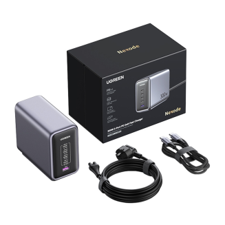Ładowarka sieciowa UGREEN CD333 Nexode 300W + kabel USB-C (czarny) - 4