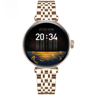 Smartwatch Gravity Różowe Złoto Czarny 2 Paski GT26-6 - 3