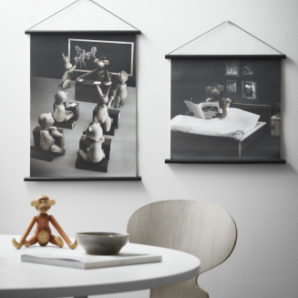 Figurka drewniana Kay Bojesen Małpka teak i dąb small - 9