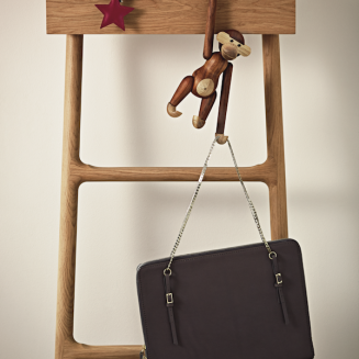 Figurka drewniana Kay Bojesen Małpka teak i dąb small - 7