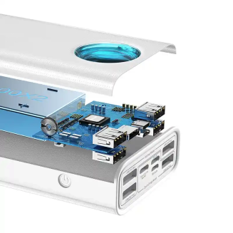 Powerbank BASEUS Amblight 30000mAh 65W (biały) - 4