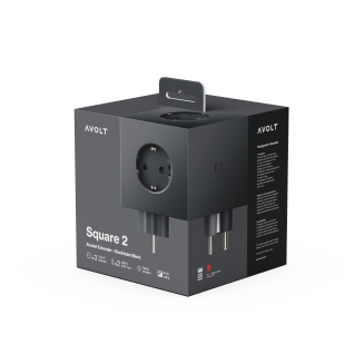 Rozszerzacz gniazd Avolt Square 2 z podwójnym USB-C o mocy 30 W czarny - 2