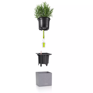  Lechuza Canto Stone flowerpot 14 cubes, white quartz - 3