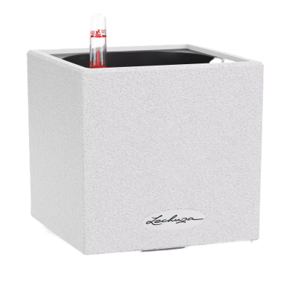 Doniczka Lechuza Canto Stone 14 kostka biały kwarcowy