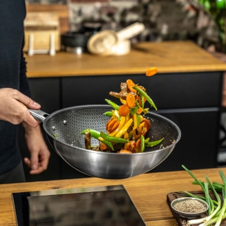 Wok Zwilling Joy Plus 30 cm ze szklaną pokrywą - 10