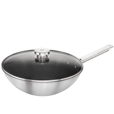 Wok Zwilling Joy Plus 30 cm ze szklaną pokrywą