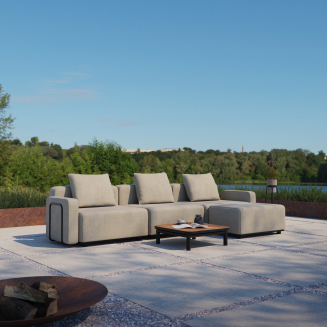  SACKit Cobana Lounge Sofa 2 Seater Kirra Sand garden sofa - 2