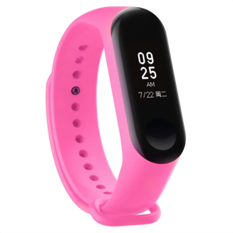 Pasek silikonowy do Xiaomi 5/6 - różowy - 3