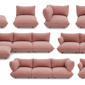 Sofa Fatboy Sumo Loveseat Cord Soft Pink - 4