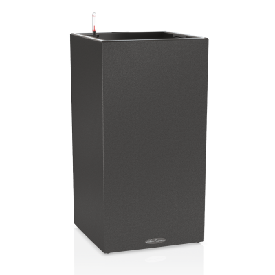 Donica Lechuza Canto Stone 40 LED kolumna grafitowy czarny