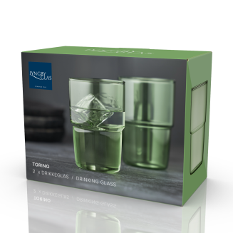 Szklanki do napojów Lyngby Glass Torino Green 400 ml - 2 szt. - 6