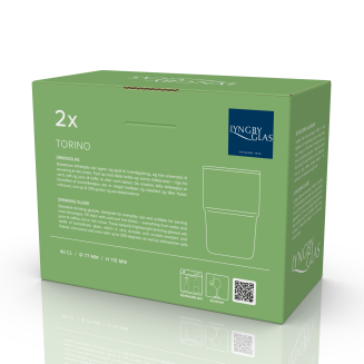 Szklanki do napojów Lyngby Glass Torino Green 400 ml - 2 szt. - 2