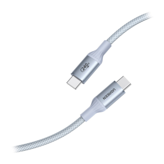 Kabel USB-C Ugreen L534 PD 240W,  480Mbps, 1m (srebrny) - 2