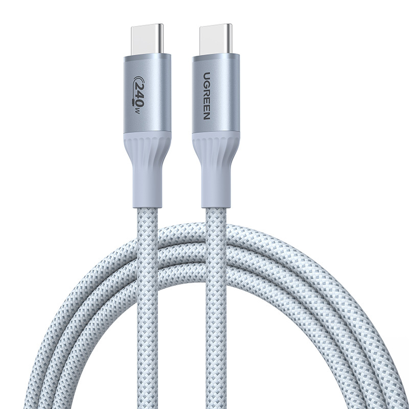 Kabel USB-C Ugreen L534 PD 240W,  480Mbps, 1m (srebrny)