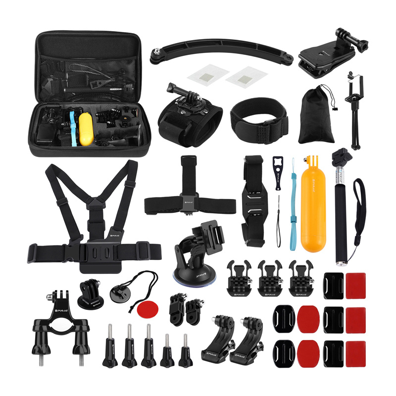  PULUZ PKT39 50-in-1 accessory kit for sports cameras