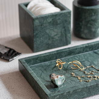 Taca dekoracyjna Mette Ditmer Denmark Marble Dark Forest | BESTSELLER | SZYBKA WYSYŁKA - 2