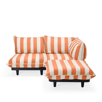 Sofa ogrodowa Fatboy Paletti Set Medium Stripe Orange Creme - 2
