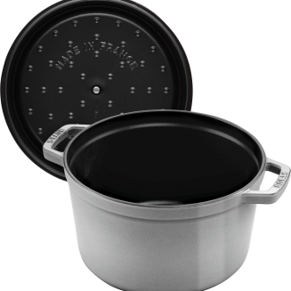  Round high cast iron pot Staub - 4.8 ltr, graphite - 2