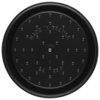 Garnek żeliwny okrągły wysoki Staub - 4.8 ltr, Grafitowy - 4