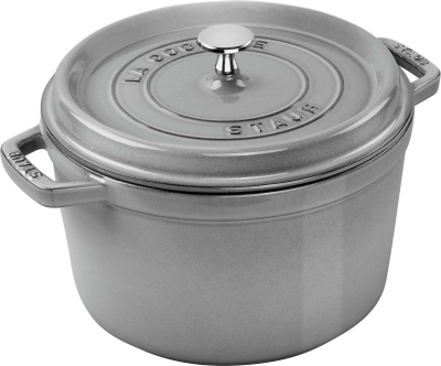 Garnek żeliwny okrągły wysoki Staub - 4.8 ltr, Grafitowy | BESTSELLER
