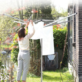 Obrotowa suszarka ogrodowa Brabantia Topspinner 50 m Metallic Grey - 5