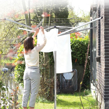 Obrotowa suszarka ogrodowa Brabantia Topspinner 50 m Metallic Grey - 5